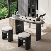 新中式阳台茶桌椅组合现代简约实木白蜡木小户型高端功夫茶台新款