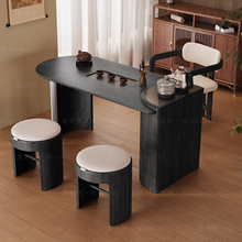 新中式阳台茶桌椅组合现代简约实木白蜡木小户型高端功夫茶台新款