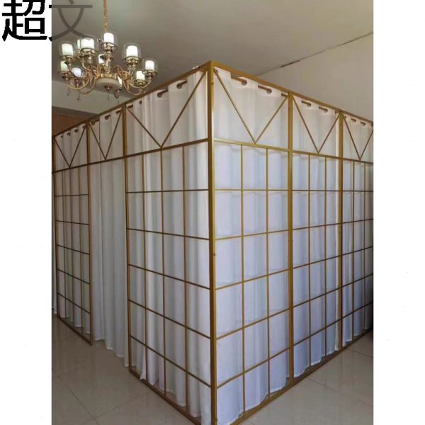 铁艺镂空隔断屏风现做客厅公室玄关隔断墙租房家用卧室房间隔