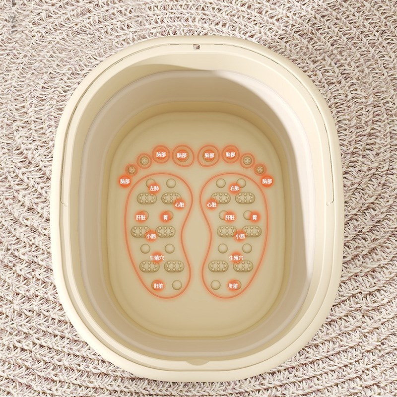 泡脚桶可折叠家用便携式加厚足浴盆过小腿保温洗脚盆按摩洗脚桶