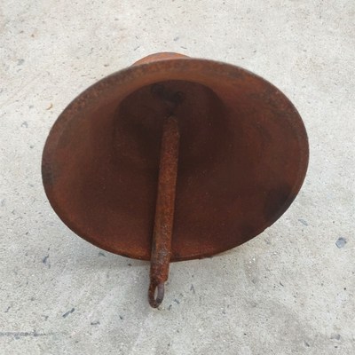 复古打铃铁钟门铃铸铁手摇钟学校铃铛园庭院壁挂手敲钟装饰摆饰