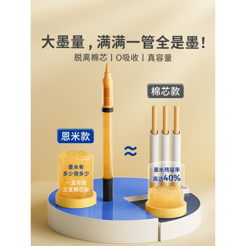 恩米小黑盒直液式丙烯马克笔60色软头不透色可叠色小学生画画美术