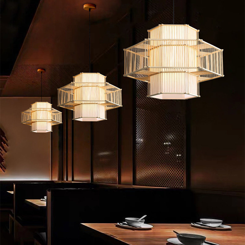 现代竹艺灯笼吊灯民宿酒店宴会厅竹编灯具茶楼餐饮店个性灯饰,家装灯饰光源,酒店/宴会厅/餐饮吊灯,淘宝优惠券,粉丝福利购,淘宝优惠卷
