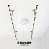 阳台晾衣杆固定式 室内外侧墙 晾衣架单晒挂衣支架吊座顶装