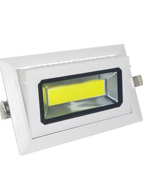 LED嵌入式长方形天灯2wWWW度象鼻替代W金卤