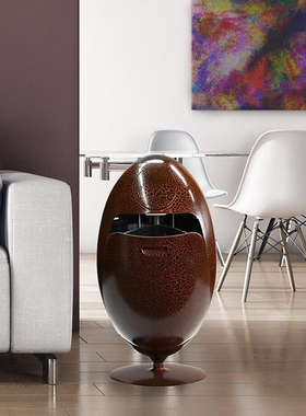 意大利oldi Deign创意旋转恐龙蛋带盖垃圾桶家用大号垃圾分类桶