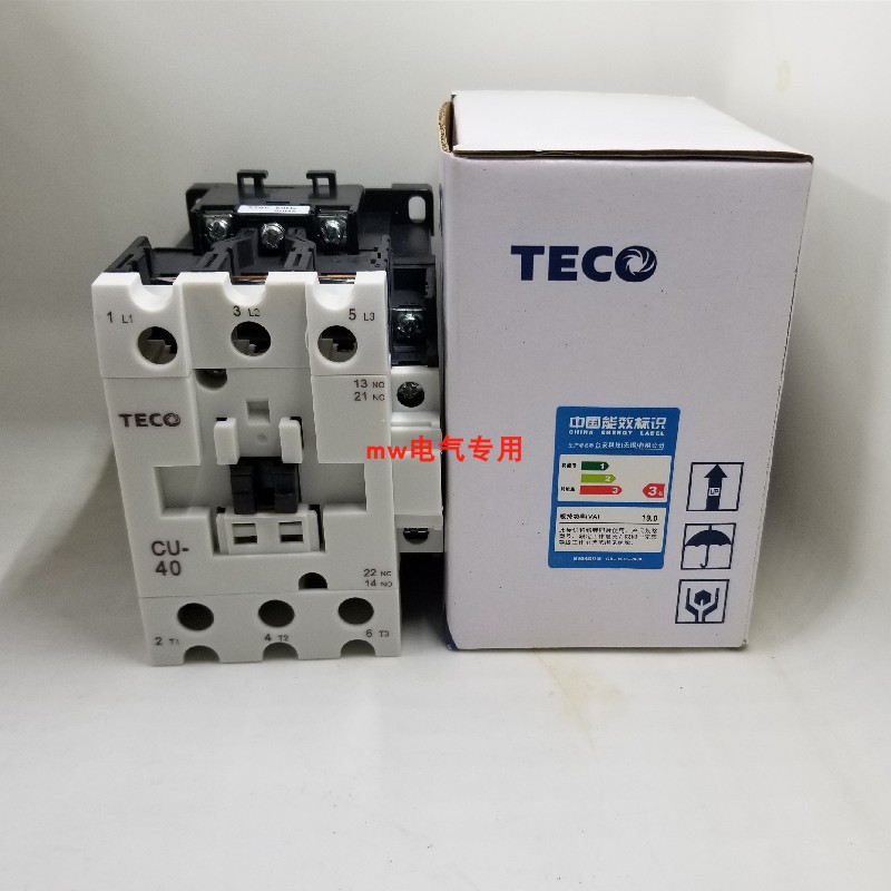 CU-40 TECO台安电磁交流接触器CU 40接触继电器AC24V AC110V