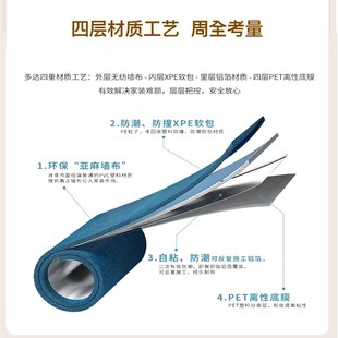 自粘墙布纯色无缝全屋卧室客厅自电视背景墙布壁布壁纸自带胶