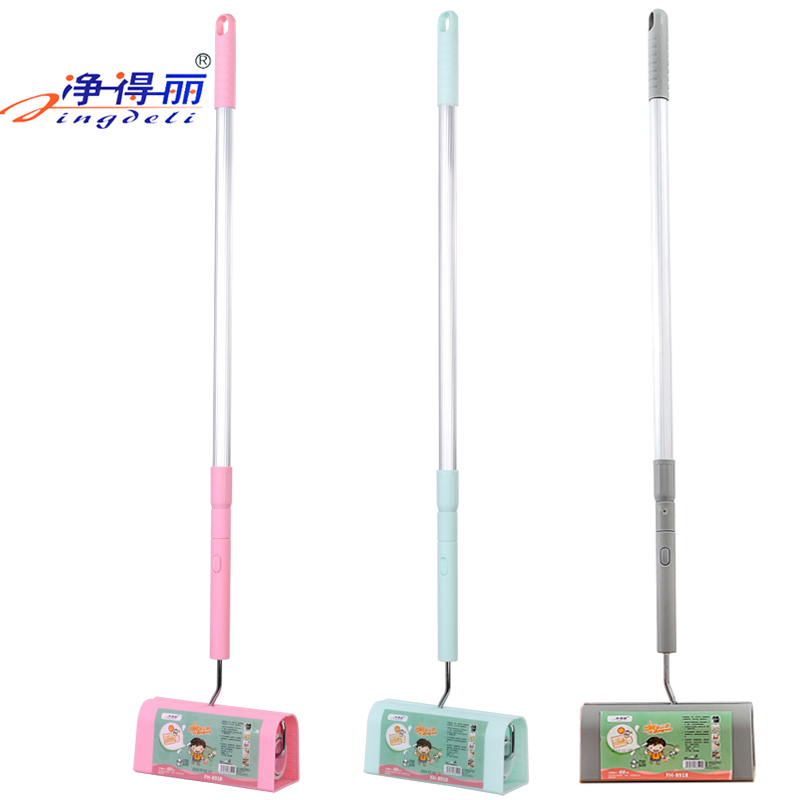 大号家居粘尘纸1cm地板粘毛滚可伸缩长柄除尘滚筒除毛刷配替换芯