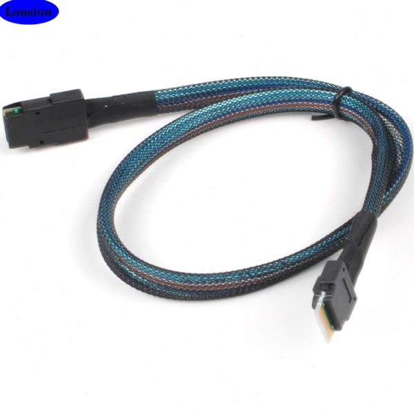 MINI SAS 8087转SLIM SAS 8654 4I服务器机内速连接线束