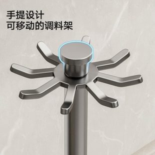 厨具沥水支架 厨房旋转锅铲置物架勺子铲子挂架多功能台面收纳挂式