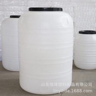 1吨圆形带盖白色塑料大桶储水桶500L加厚发酵桶大缸 立式