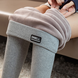 紧身显瘦加厚螺纹保暖裤 打底裤 女秋冬外穿高腰加绒纯棉不起球棉裤