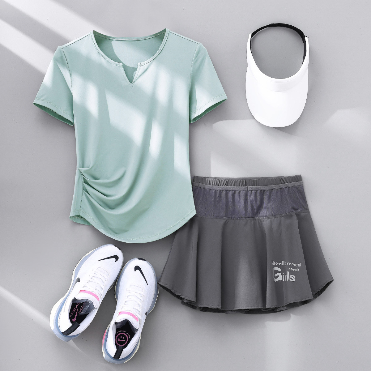 专业羽毛球服女运动套装夏季2025新款短袖设计感显瘦网球服女裤裙