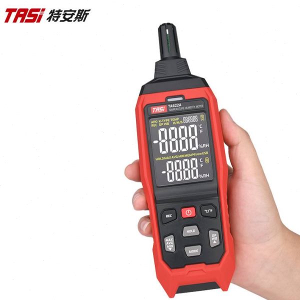特安斯TA622A/B手持温湿度计精度家用室内空气湿球露点TA8171