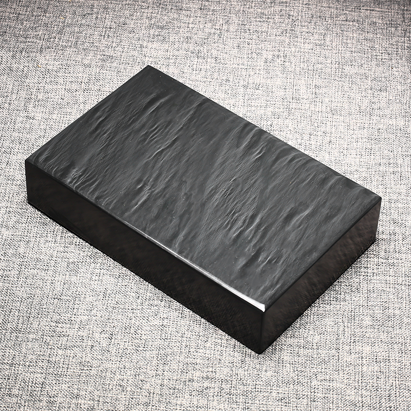 歙砚老坑眉纹砚台大型天然原石砚胚砚板砚石料文房四宝平板砚端砚