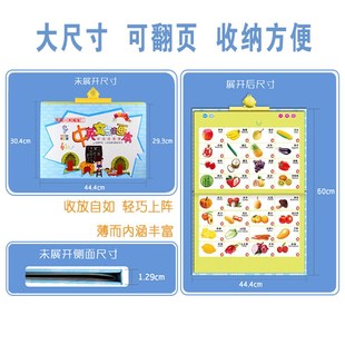 儿童语音有声挂图早教发声挂图岁识字全充电按图发声墙