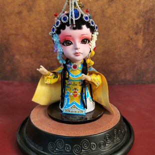 国潮老北京特色京味娃娃京合坊文创娟霸王别姬项羽虞姬礼盒