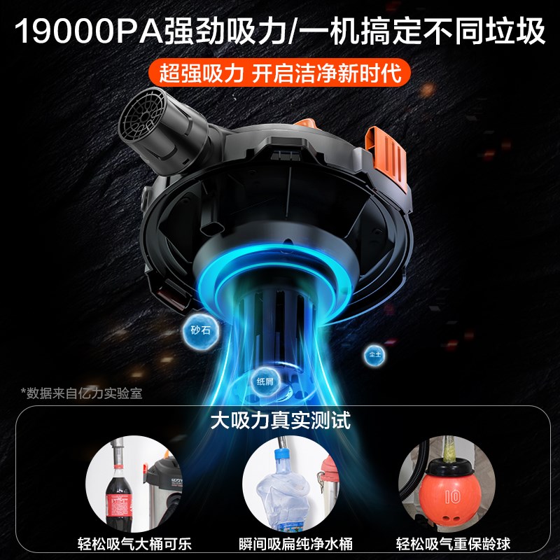 亿力吸尘器家用大吸力大功率强力工业装修美缝专用干湿两用商用