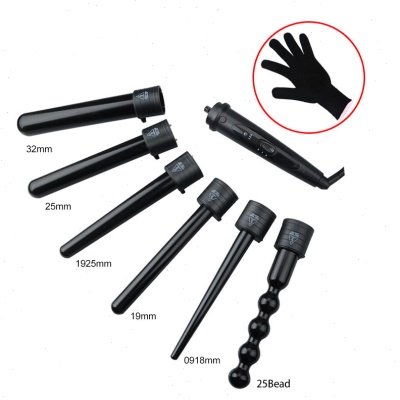 六合一换头卷棒6合1卷发棒卷发器换管卷发棒可换头陶瓷多档调温6P