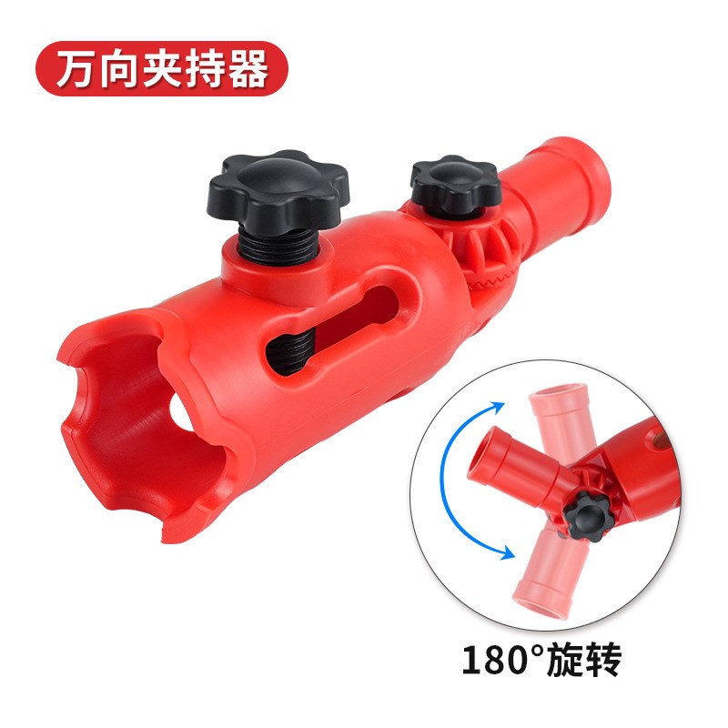 滚筒刷毛刷万向夹持器油漆刷延长夹子伸缩杆转接头油漆杆加长刷漆
