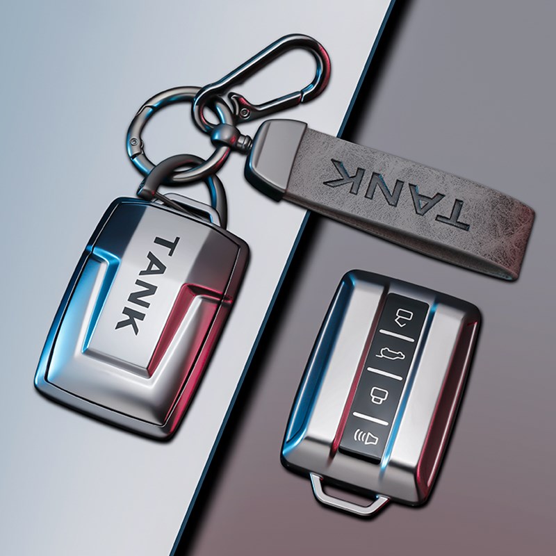 2024新款坦克300钥匙套500hi4t专用400三百包五百金属700男女壳扣