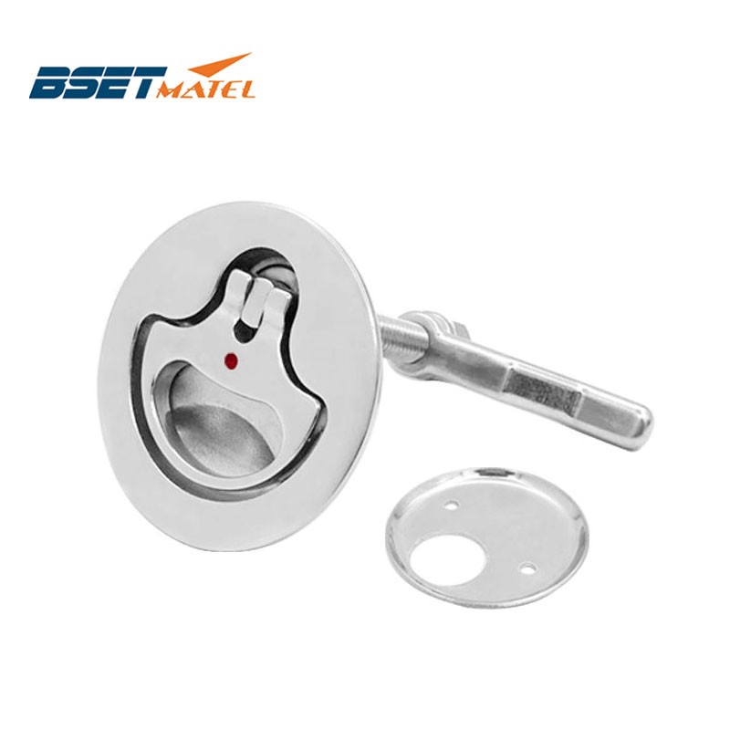 BSET MATEL 316不锈钢船用拉手环 甲板盖门锁 地板锁扣 箱扣 配件