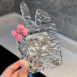 轻奢亚克力卫生间梳子置物架壁挂免打孔头绳皮筋发箍发圈收纳挂钩