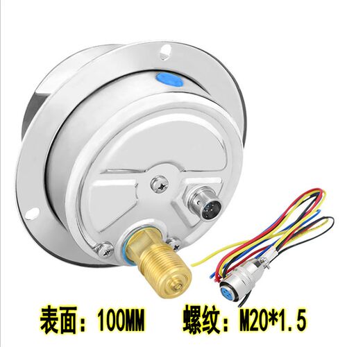 YNXC-100ZT轴向带边耐震电接点压力表真空表抗震防震0-25MPA油压