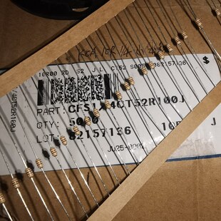 粗铜脚小体积碳膜电阻2 10个1.5元 0.25W 10R 4MM 日本KOA