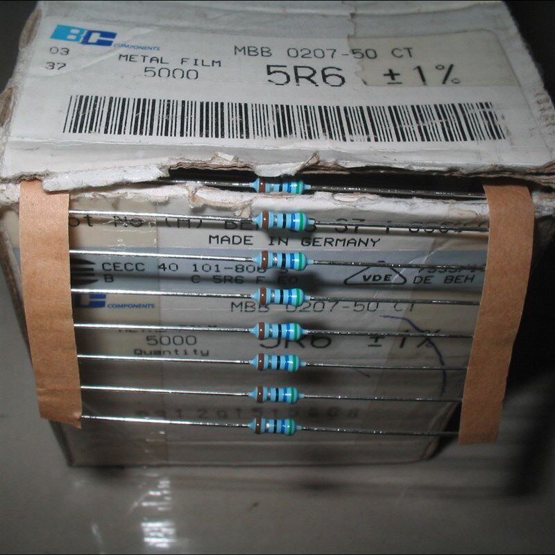 10个3.5元VISHAY 5R6 5.6R 0207发烧电阻0.25W体积0.5W功率