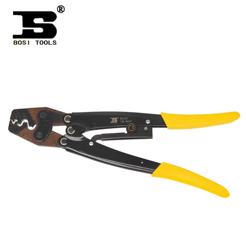 波斯工具 棘轮端子压接钳1.25-16mm2 压线钳 快速压接钳 BS-D16