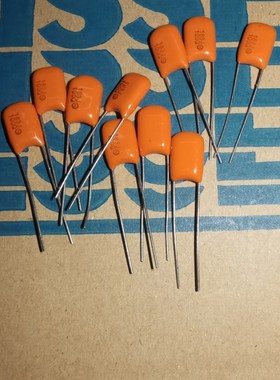 10个6元日本NISSEI 0.018UF 183J 5% 100V日精橙色音频电容5MM