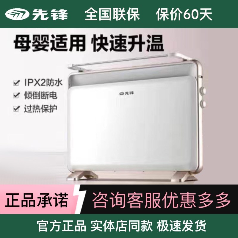 先锋取暖器家用电暖气浴室防水电暖炉速热欧式快热炉DOK-K3