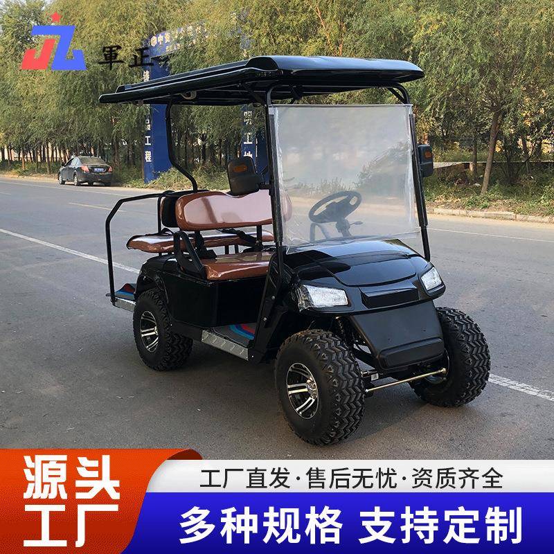 源头厂家供应旅游景区公园观光车老款电动高尔夫球车四轮巡逻车