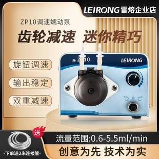 微ZP10调速蠕动泵实验室抽水定量循环水泵头减速箱微型低噪音