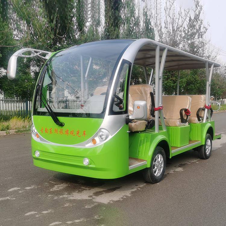 11座电动观光车售楼处楼盘看房车游览车四轮景区旅游电动观光车