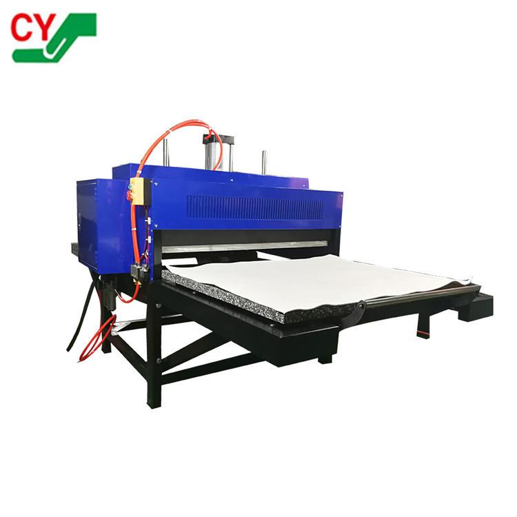 气动双工位压烫机80*100CM高温热转印机服装鼠标垫热转印图案