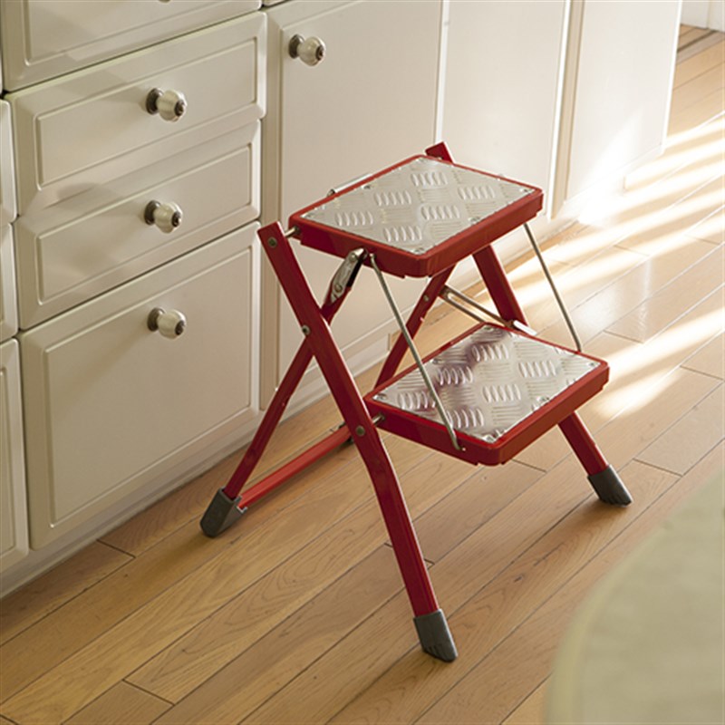 稻谷藏库 DULTON  金属家用折叠梯子 多功能梯 梯凳 收纳 人字梯