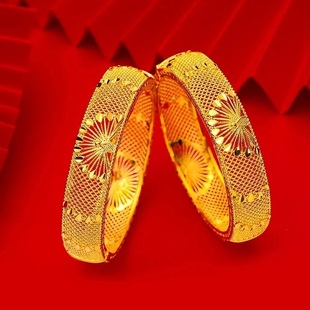 【下单立减50元】精品高端品质民族风雕花孔雀开屏卡扣手镯