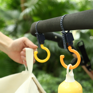 日本NSH.6034.童车挂钩可调解挂钩胶扣随意钩.2枚入 米木日式家居