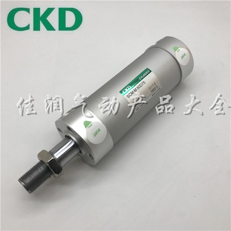CKD圆形紧凑气缸SCM-M-32D-25-50-75-100-125-150-175-200-300-50