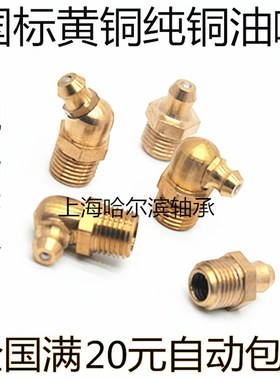 全铜黄油嘴 黄铜油嘴 不锈钢油嘴SYL-GPA6A GPB6A GPC6A GPAS6A
