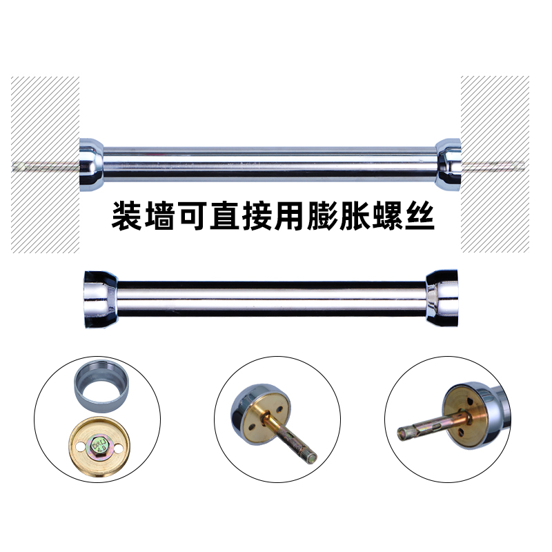 衣杆法兰不锈钢25圆管底座法兰座五金配件衣柜挂衣杆管托包邮