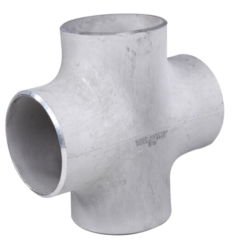 不锈钢304/316L焊接四通/工业级等径异径变径四通十字无缝冲压管