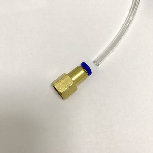 pu管快插接头 G1/4-6mm 内螺纹G1/4 两分内牙 一边接外径6mm气管