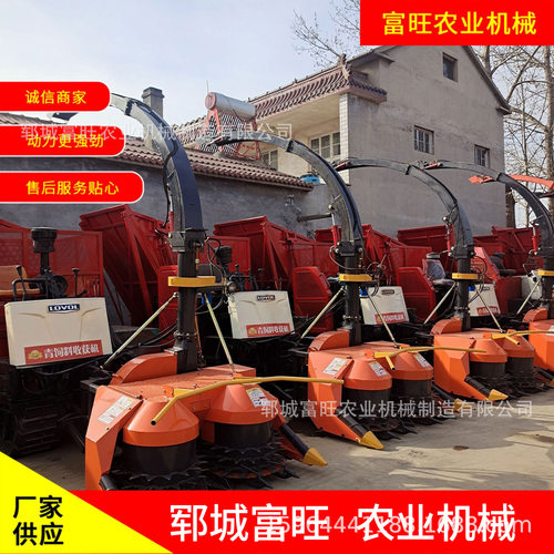 玉米收割机转盘青储机 自走式牧草青储机圆盘玉米秸秆收获青贮机