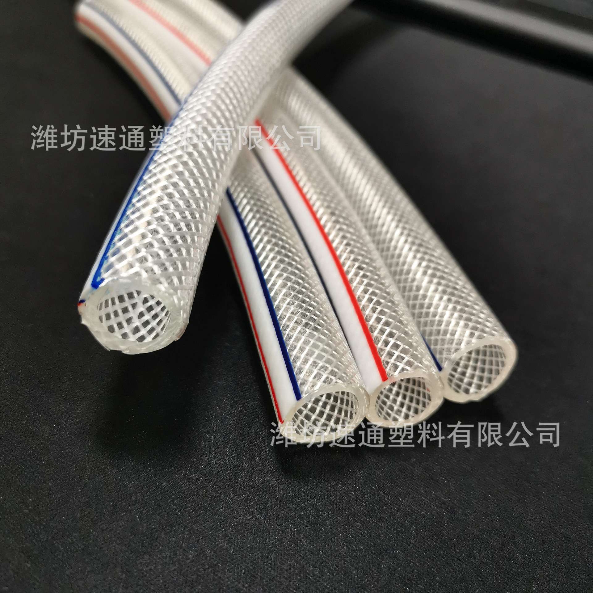 厂家售PVC耐磨耐腐蚀蛇皮管家用透明塑料水管 纤维增强网纹软管