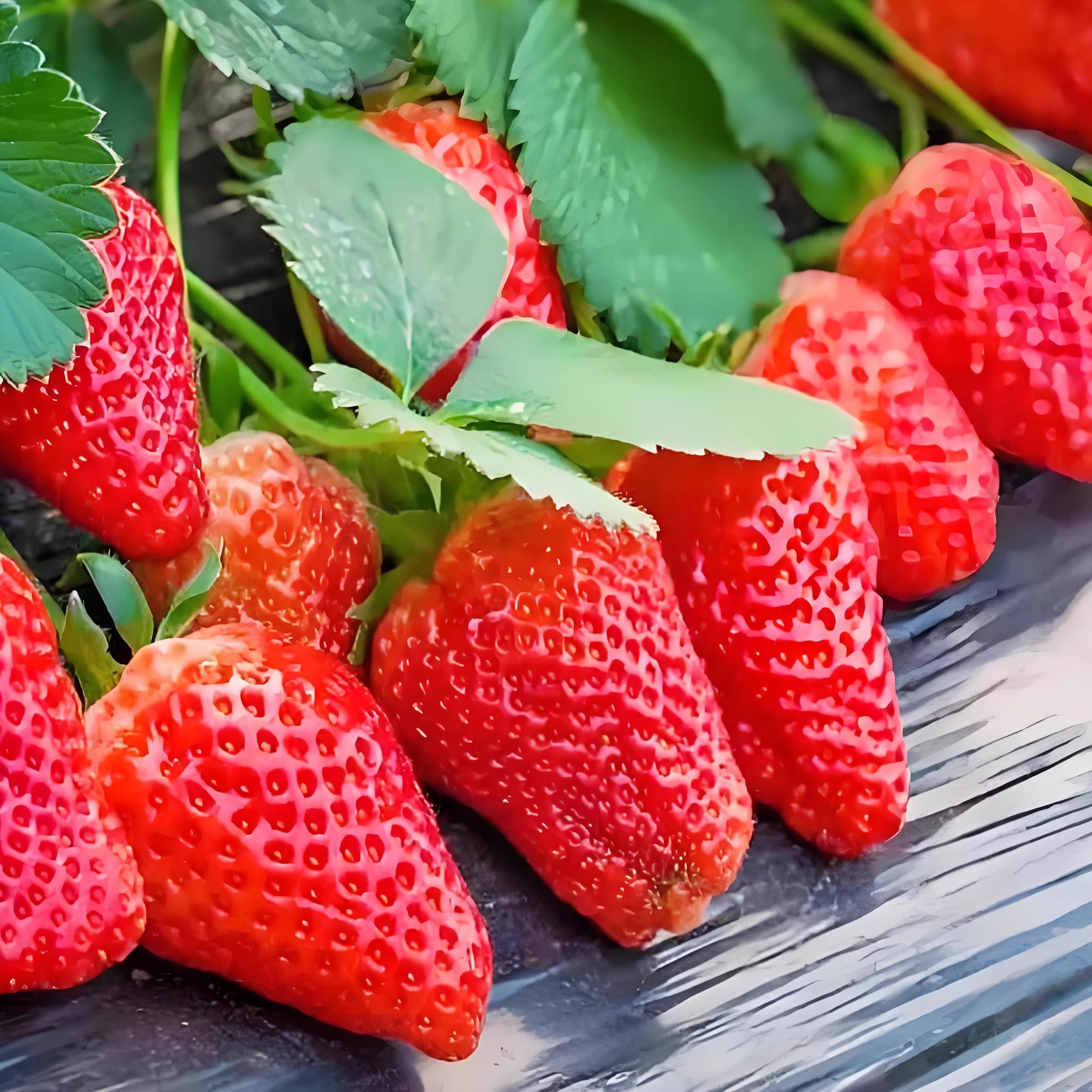 奶油红草莓种子四季种阳台