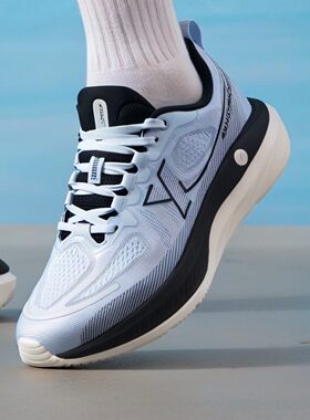 特步行云DC男款跑鞋春秋新款缓震支撑运动鞋软底轻便健身跑步鞋男